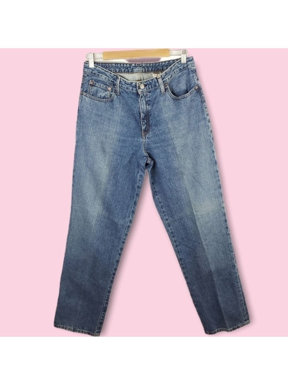 Vintage Polo Ralph Lauren High Rise Medium Wash Straight Leg Dad Jeans Size 10